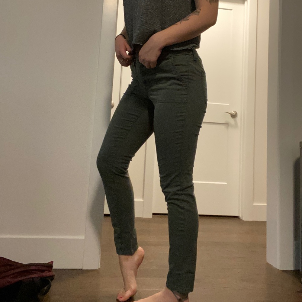 Green combat pants